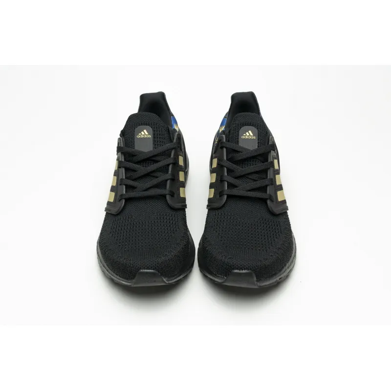 Pkgod  adidas Ultra BOOST 20 CONSORTIUM Black Metallic Gold Real Boost