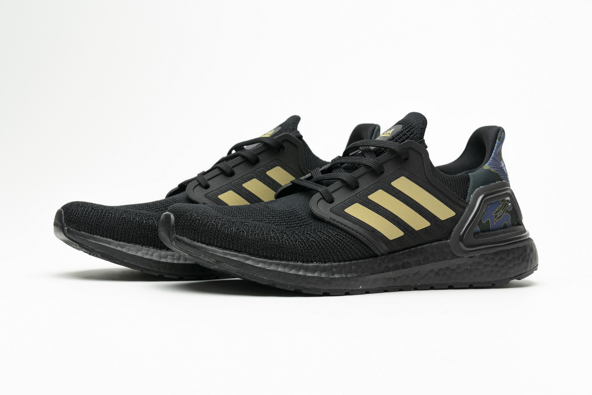      adidas Ultra BOOST 20 CONSORTIUM Black Metallic Gold Real Boost