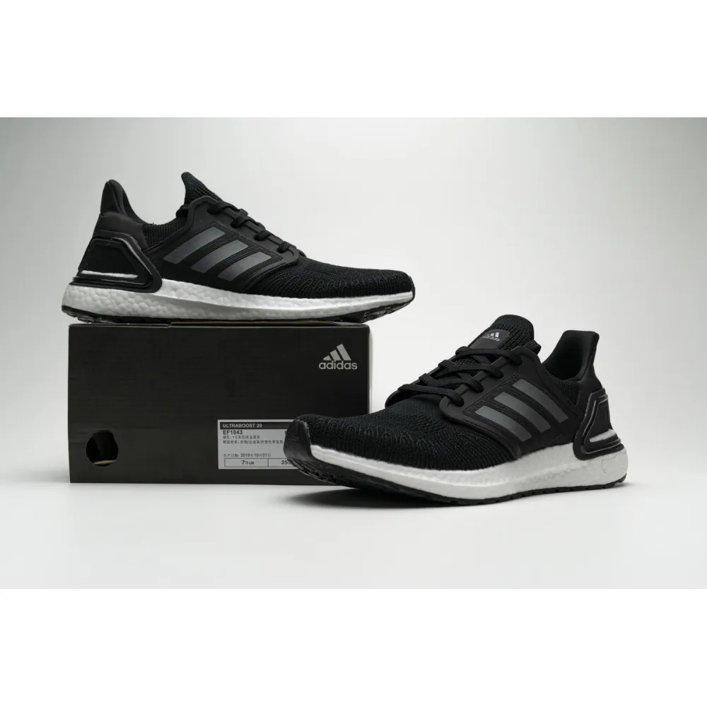 Pkgod  adidas Ultra BOOST 20 CONSORTIUM Black White Real Boost
