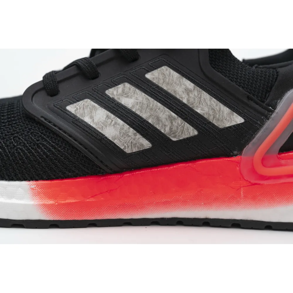 Pkgod  adidas Ultra BOOST 20 CONSORTIUM Core Black Signal Coral Real Boos