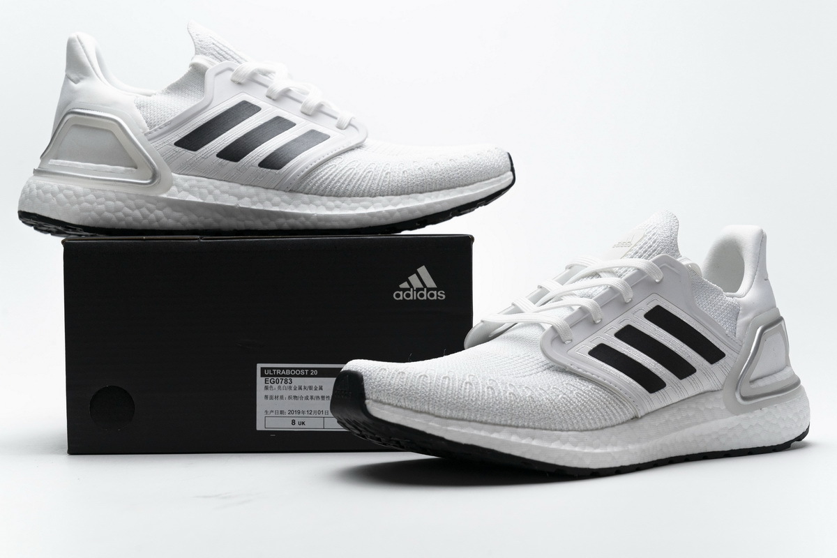      Adidas Ultra BOOST 20 CONSORTIUM White Silver Grey