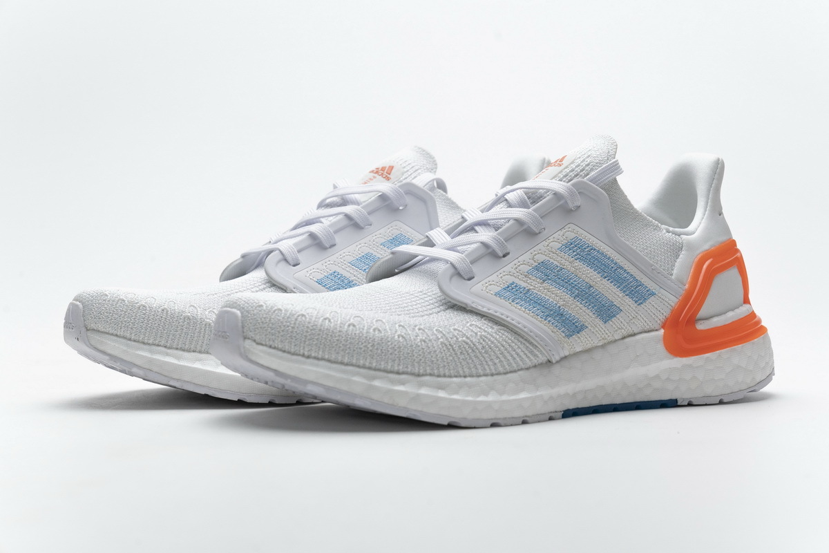      adidas Ultra BOOST 20 Primeblue White Blue Orange