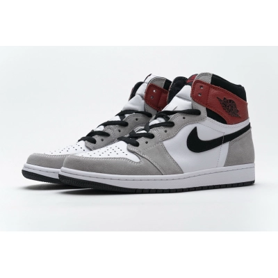 Pkgod  Air Jordan 1 High Smoke Grey Red 02
