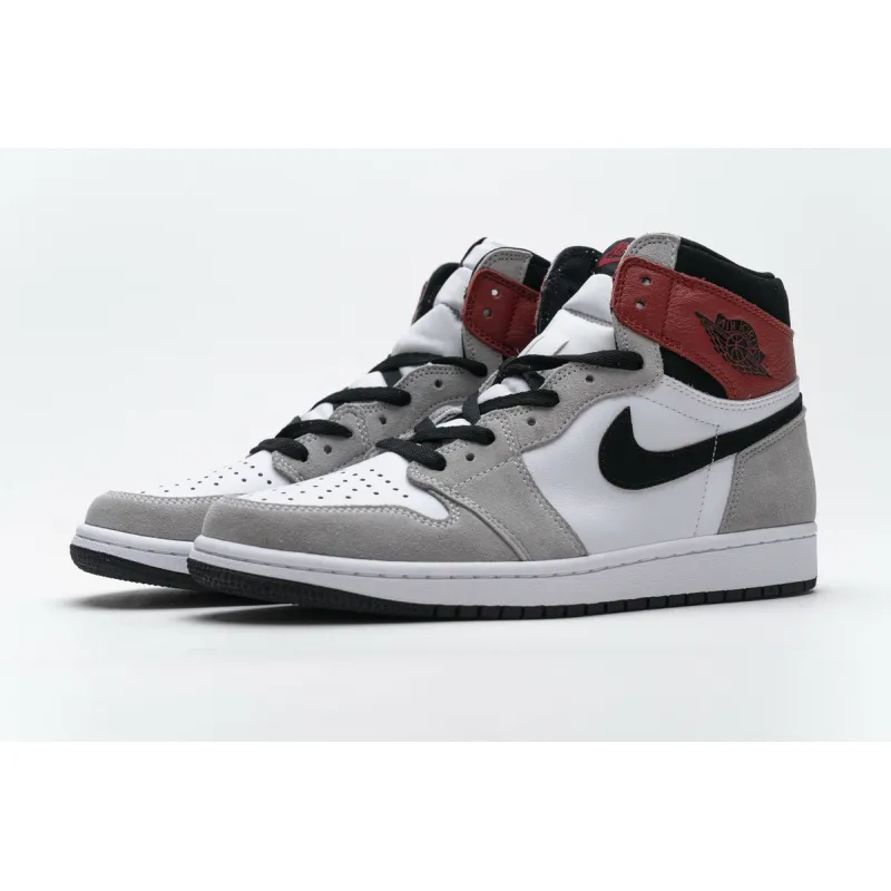 Pkgod  Air Jordan 1 High Smoke Grey Red