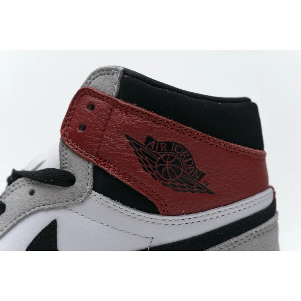 Pkgod  Air Jordan 1 High Smoke Grey Red