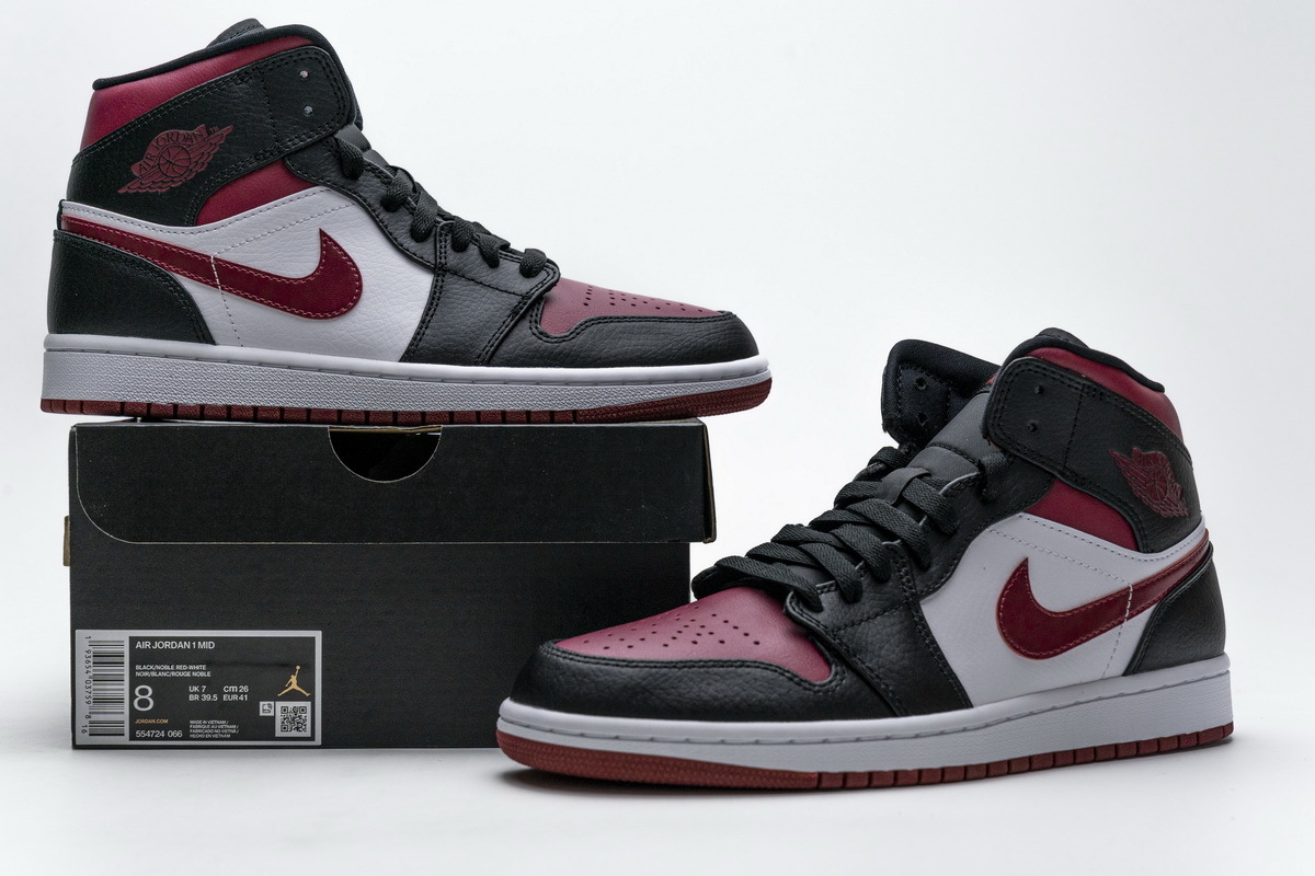 Pkgod  Air Jordan 1 Mid Bred Toe