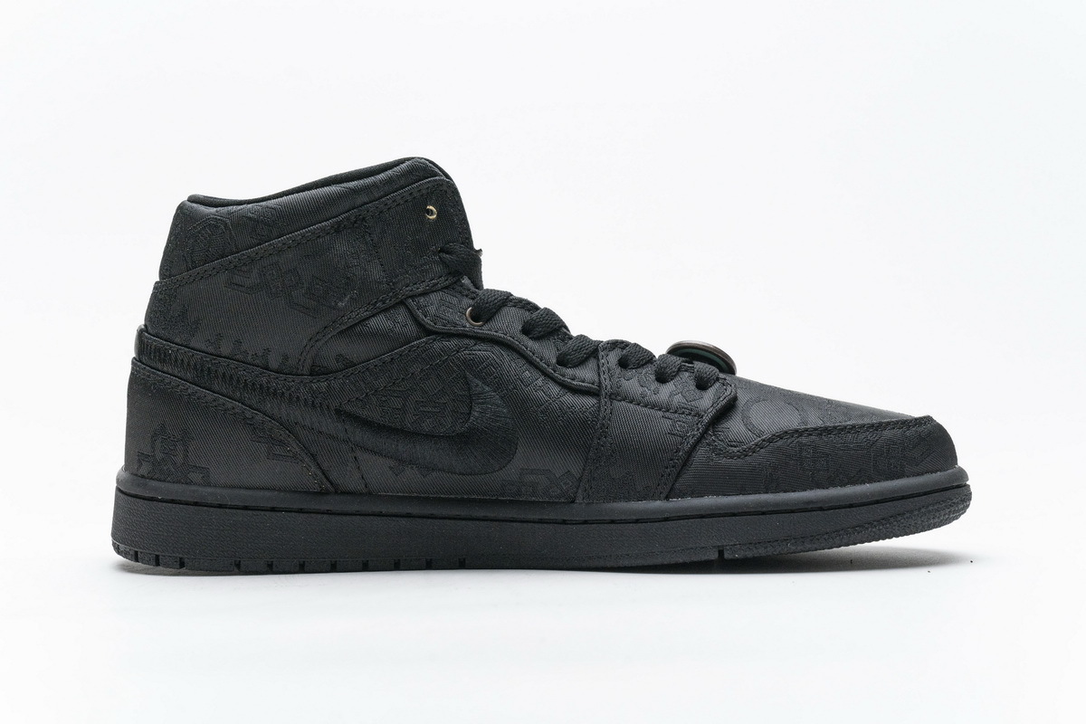      Air Jordan 1 Mid Edison Chen Fearless Black