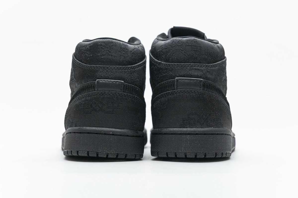      Air Jordan 1 Mid Edison Chen Fearless Black