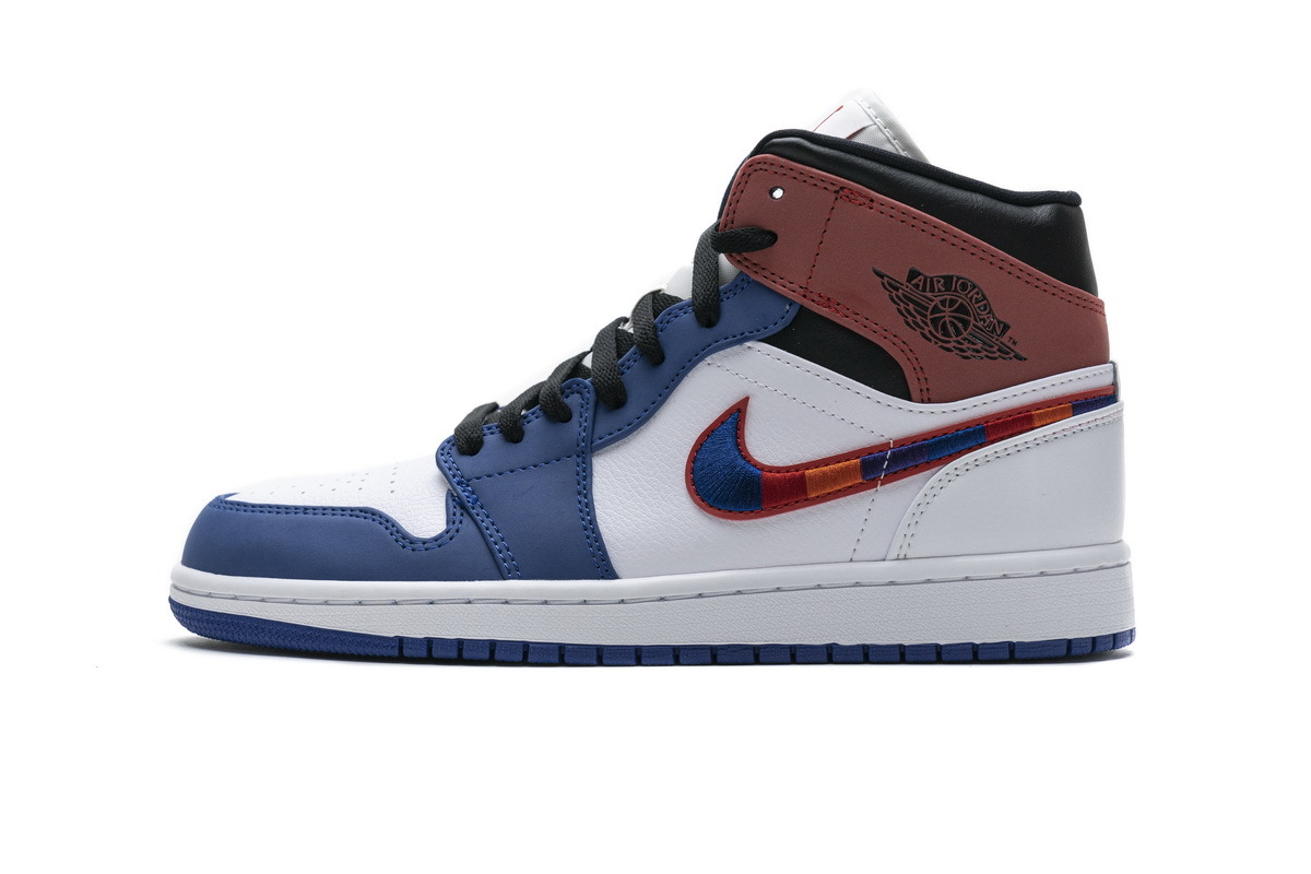 Pkgod  Air Jordan 1 Mid SE  Multi-Color Swoosh