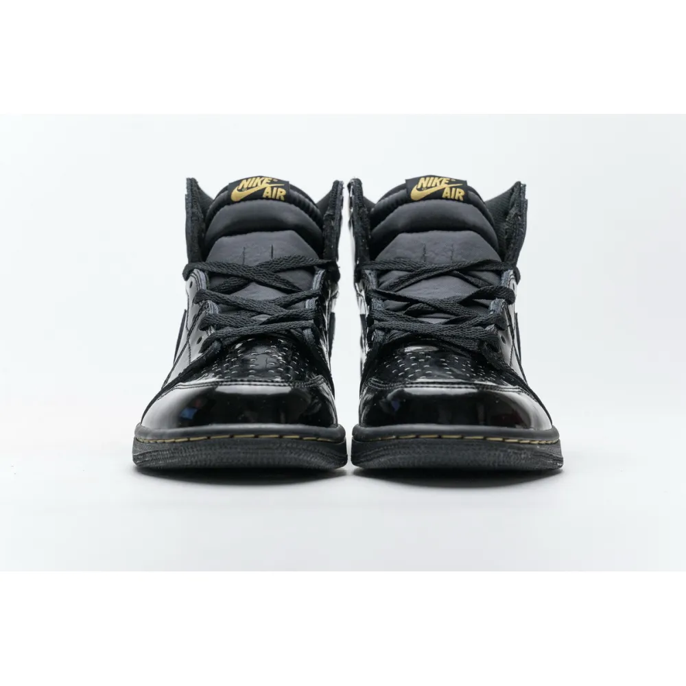 Pkgod  Air Jordan 1 Retro High Black Metallic Gold