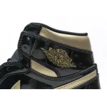 Pkgod  Air Jordan 1 Retro High Black Metallic Gold