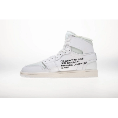 Pkgod  Air Jordan 1 Retro High Off-White White 01