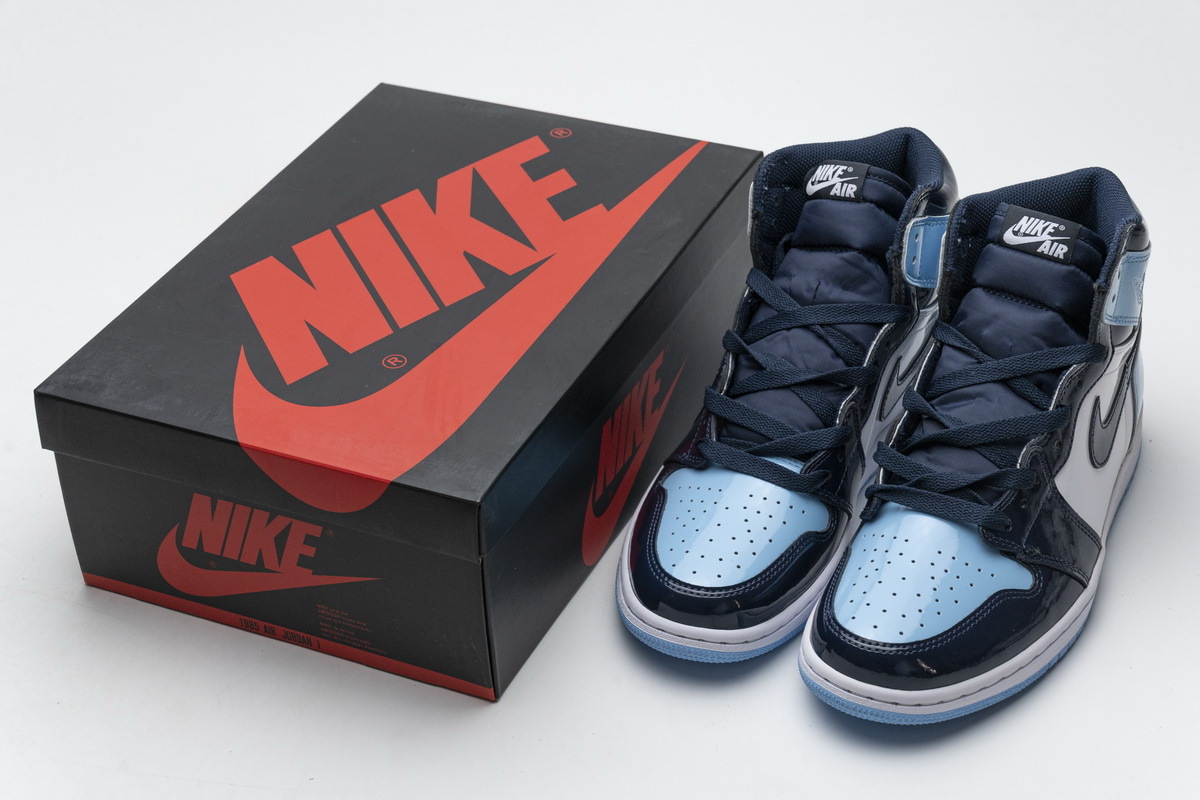 Pkgod  Air Jordan 1 Retro High OG UNC Patent
