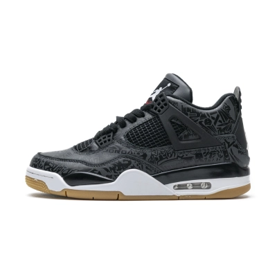 Pkgod  Air Jordan 4 Retro Black Laser 01