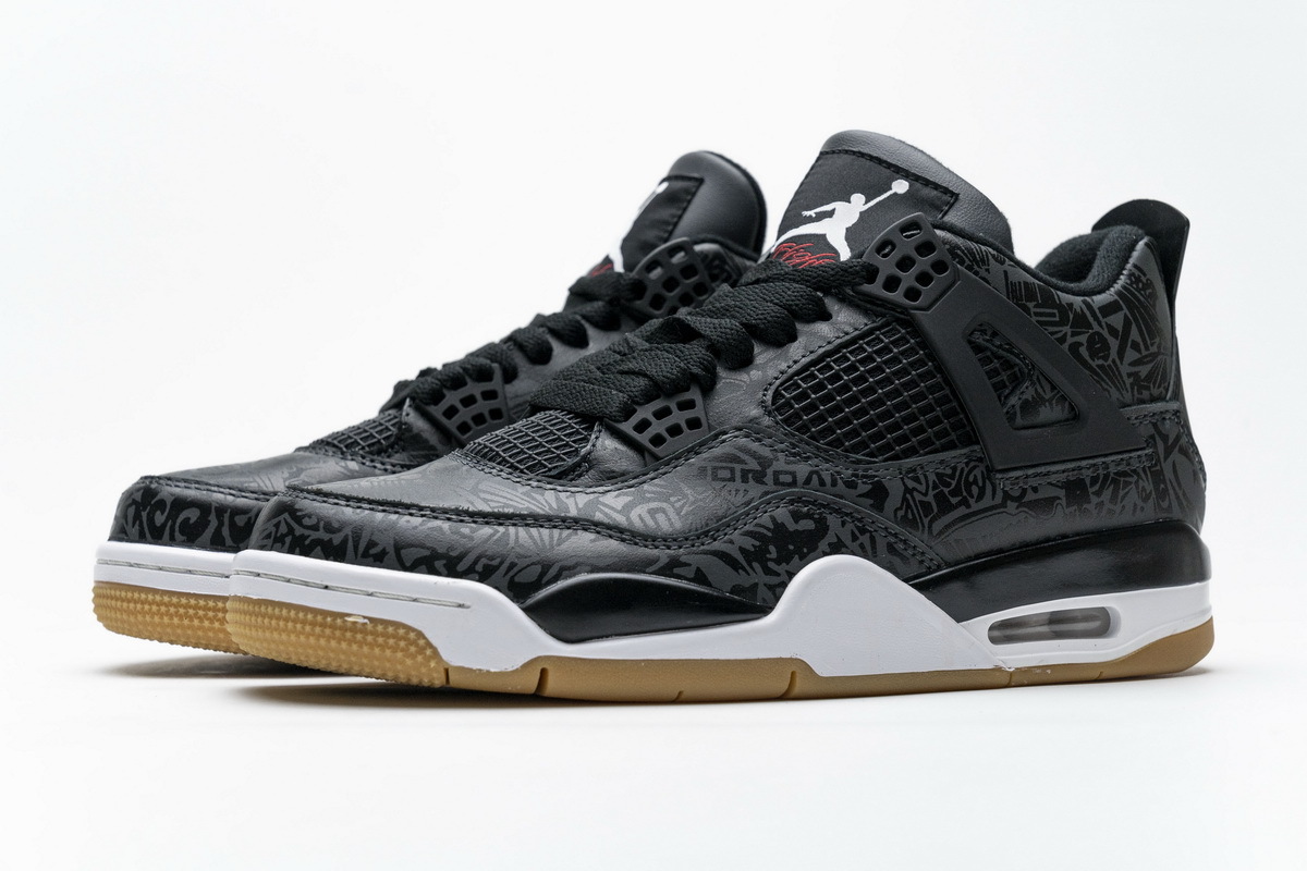 Pkgod  Air Jordan 4 Retro Black Laser