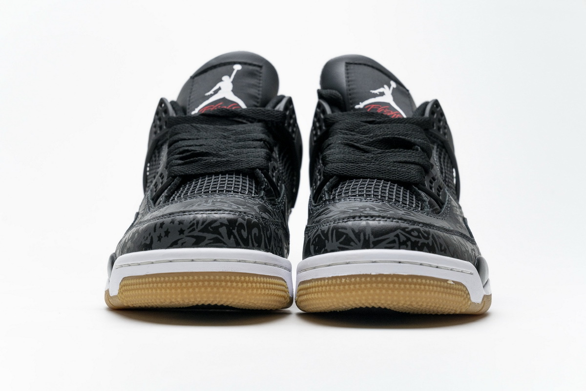 Pkgod  Air Jordan 4 Retro Black Laser