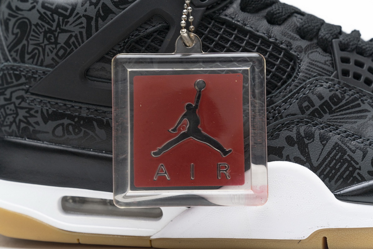 Pkgod  Air Jordan 4 Retro Black Laser
