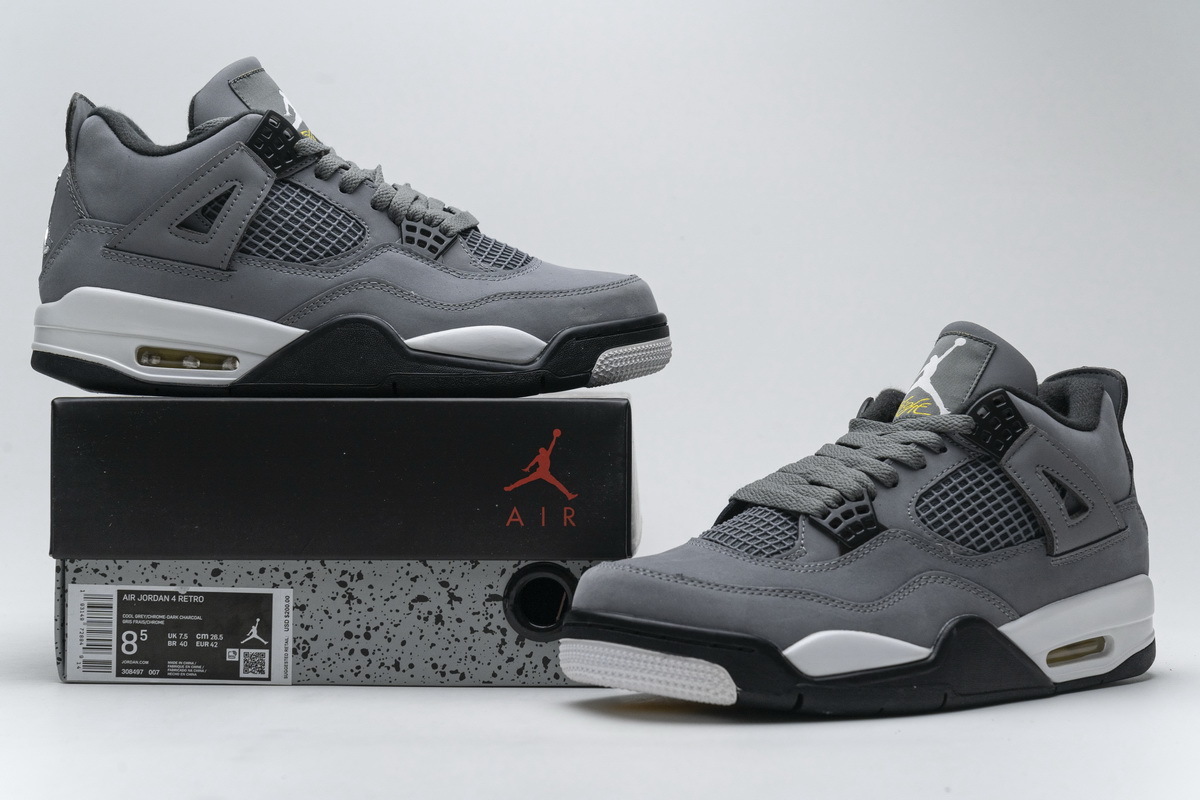 Pkgod  Air Jordan 4 Retro Cool Grey