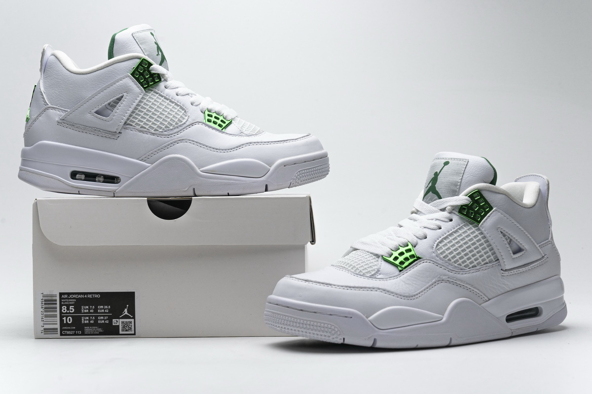 Pkgod  Air Jordan 4 Retro Metallic Green