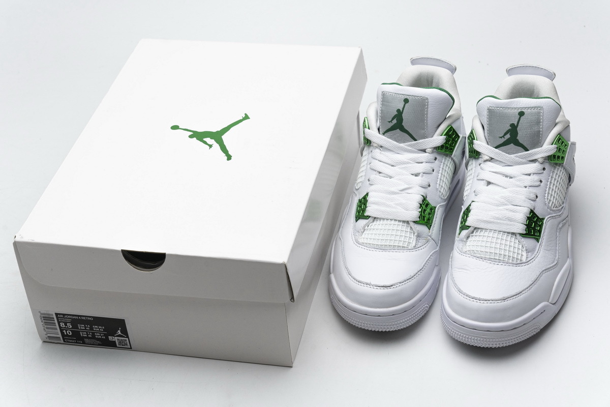 Pkgod  Air Jordan 4 Retro Metallic Green