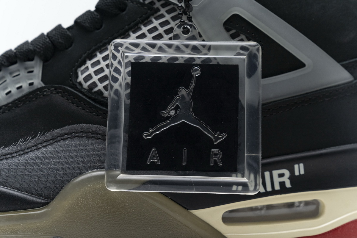Pkgod  Air Jordan 4 Retro Off-White Bred