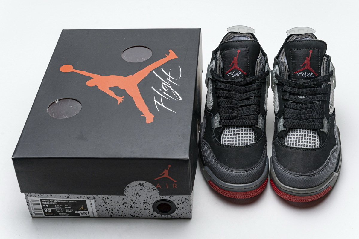 Pkgod  Air Jordan 4 Retro Off-White Bred