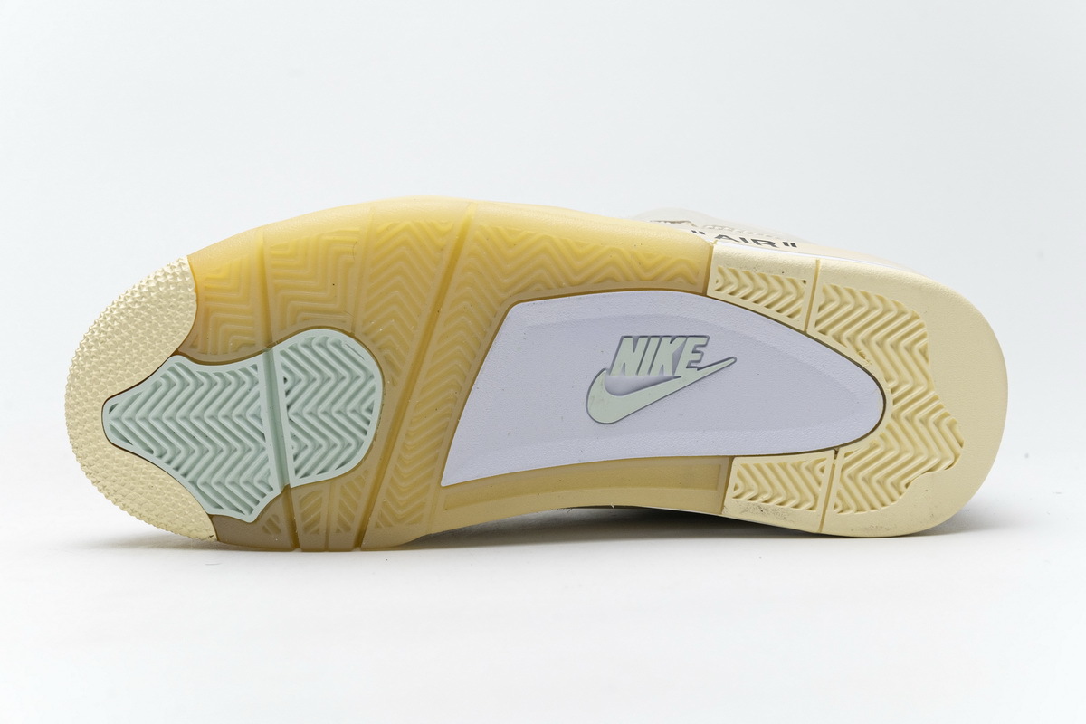  Pkgod  Air Jordan 4 Retro Off-White Sail  