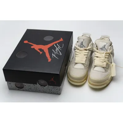 PK God  Air Jordan 4 Retro Off-White Sail
