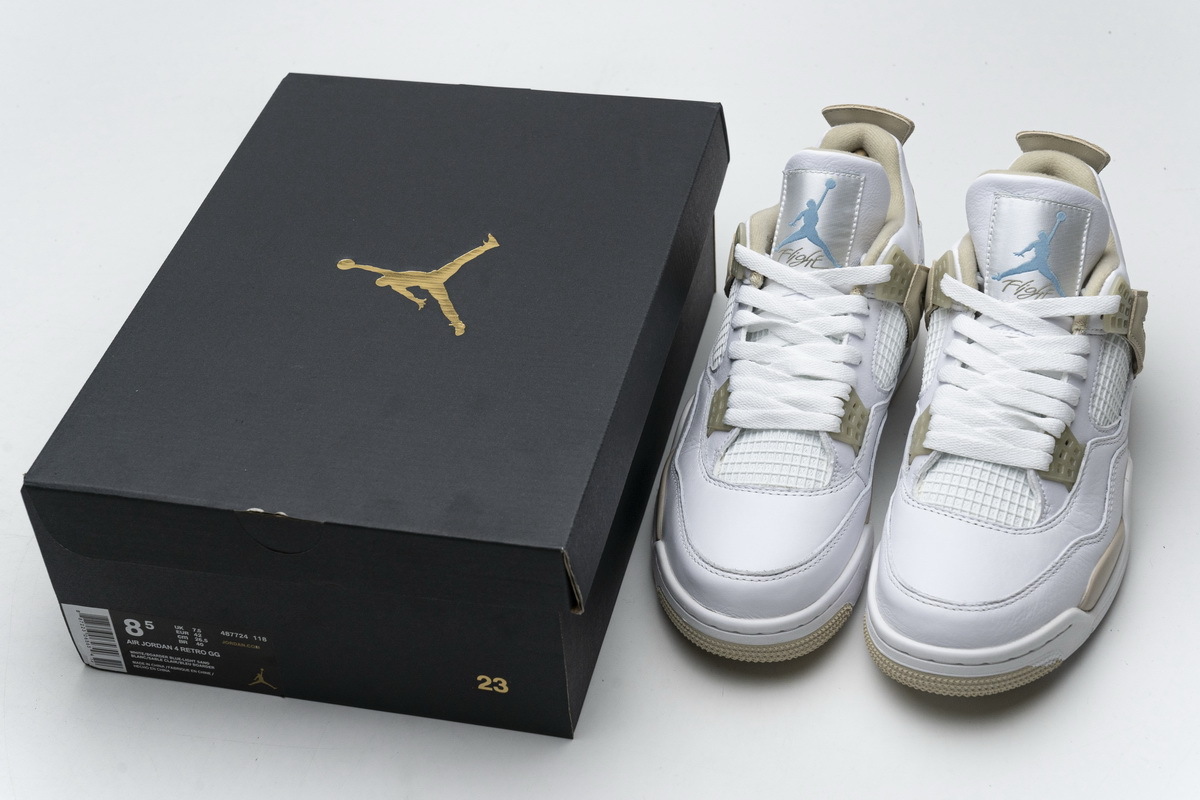 Pkgod  Air Jordan 4 Retro Sand Linen