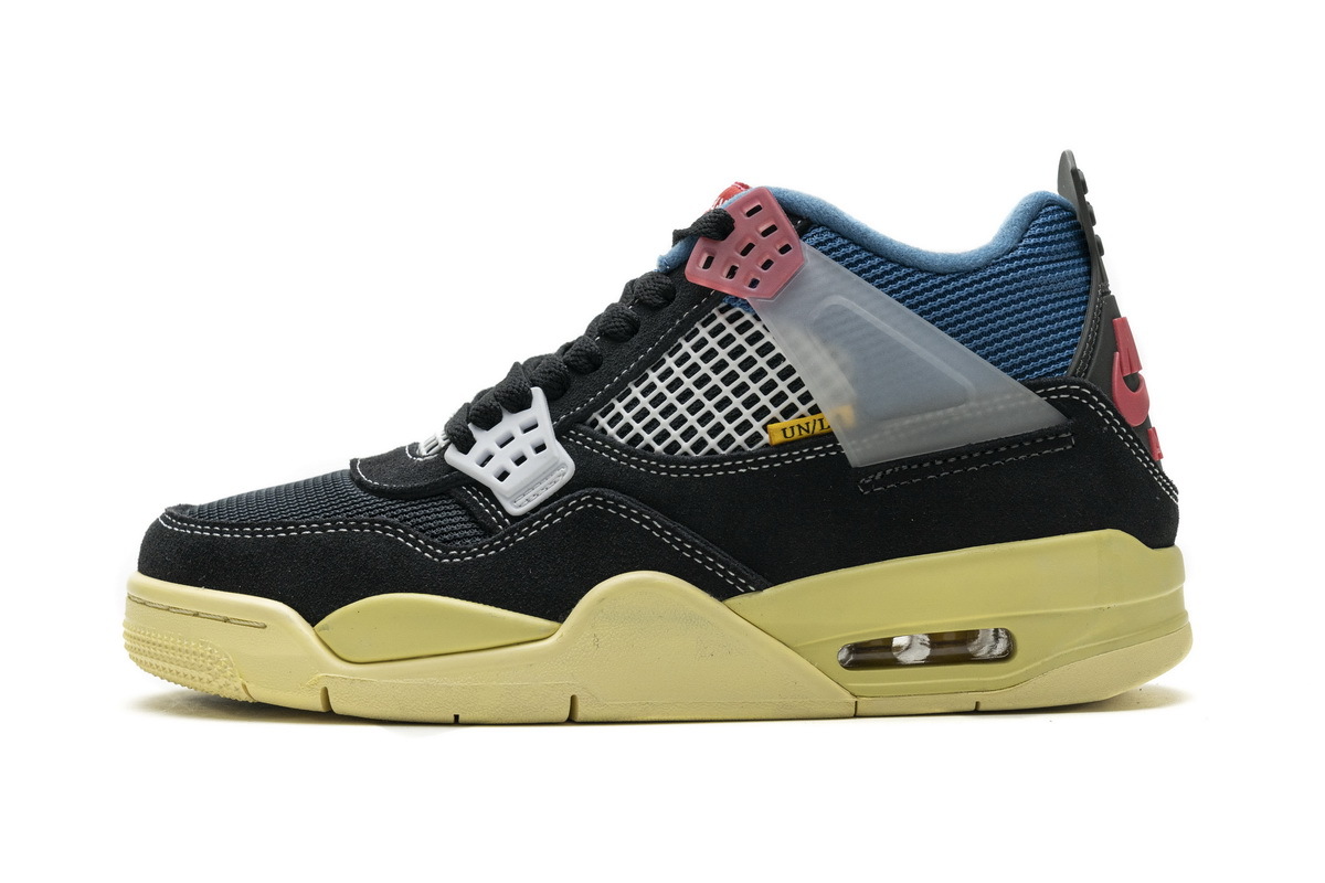  Pkgod  Air Jordan 4 Retro Union Off Noir Black  