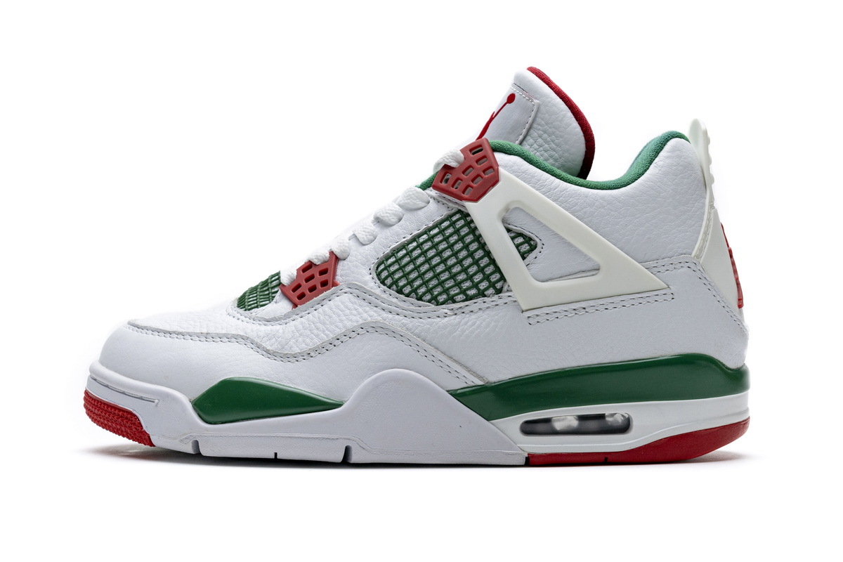 Pkgod  Air Jordan 4 Retro White Green Red