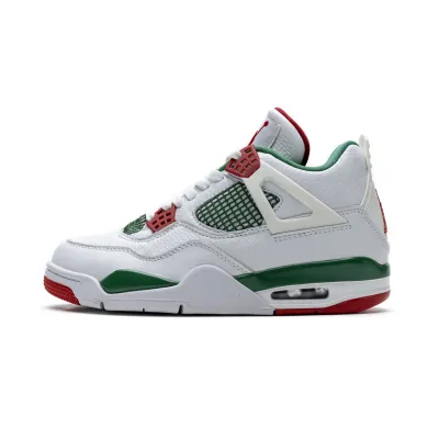 Pkgod  Air Jordan 4 Retro White Green Red 01