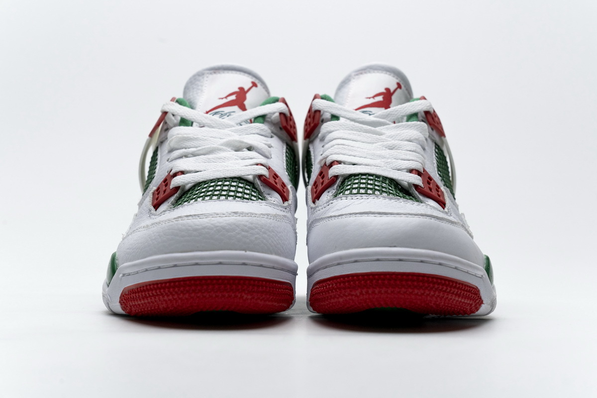 Pkgod  Air Jordan 4 Retro White Green Red