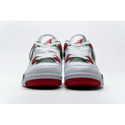 Pkgod  Air Jordan 4 Retro White Green Red 02