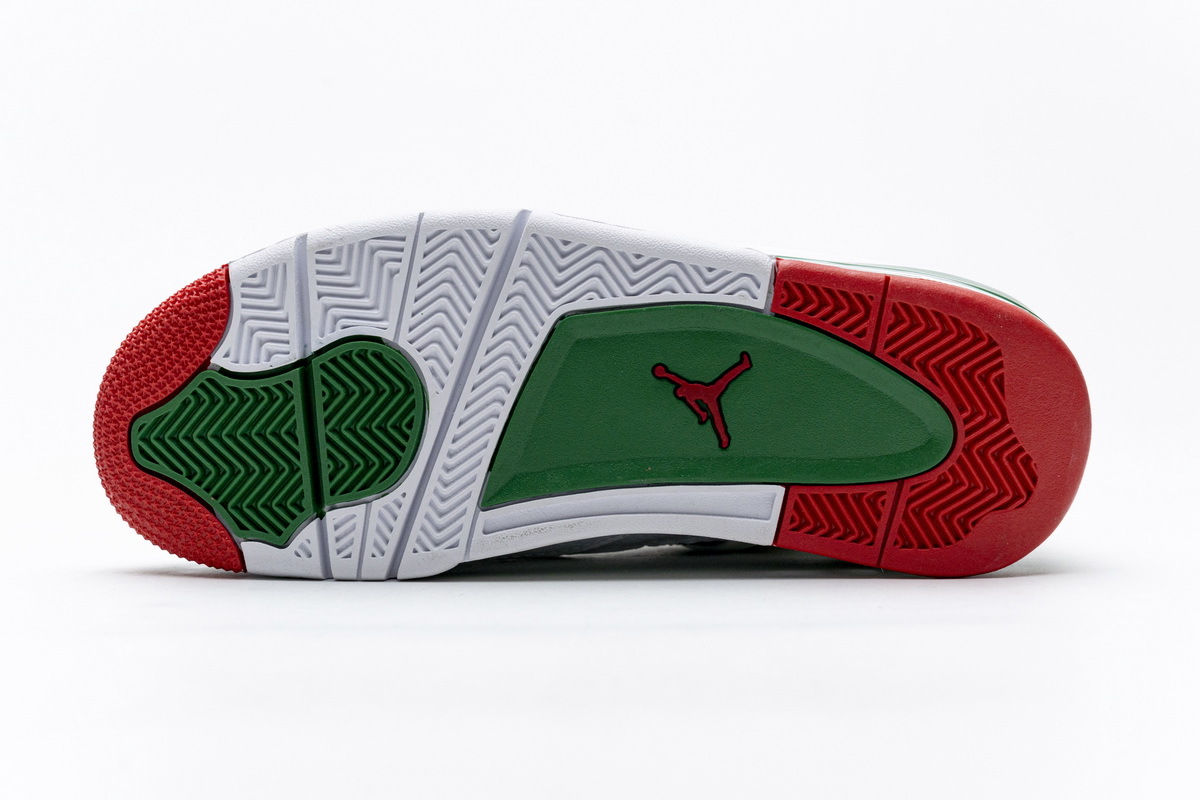 Pkgod  Air Jordan 4 Retro White Green Red
