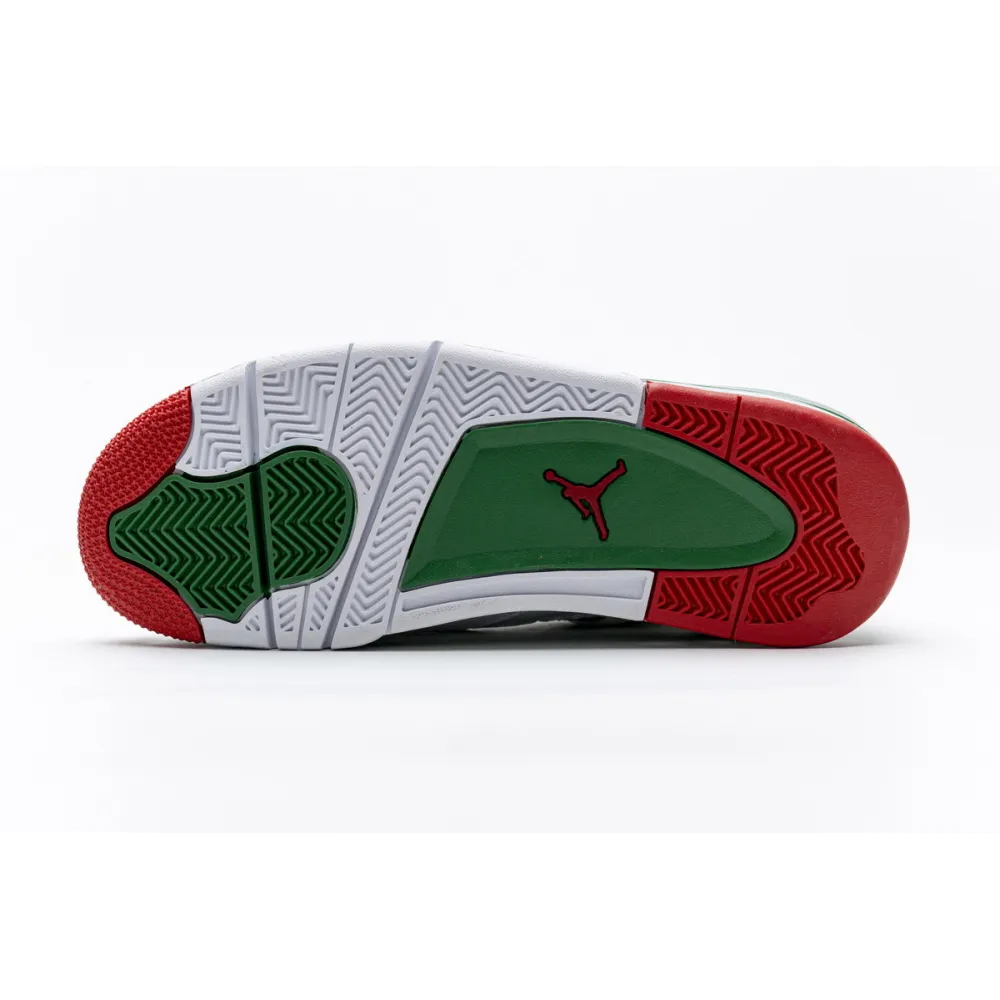 Pkgod  Air Jordan 4 Retro White Green Red