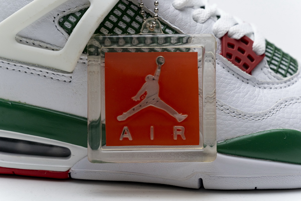 Pkgod  Air Jordan 4 Retro White Green Red