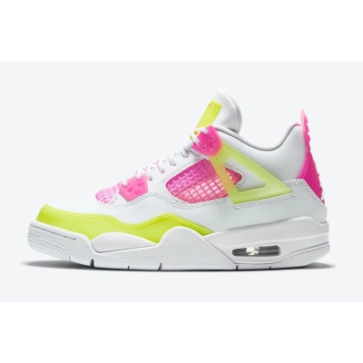 Pkgod  Air Jordan 4 Retro White Lemon Pink  01