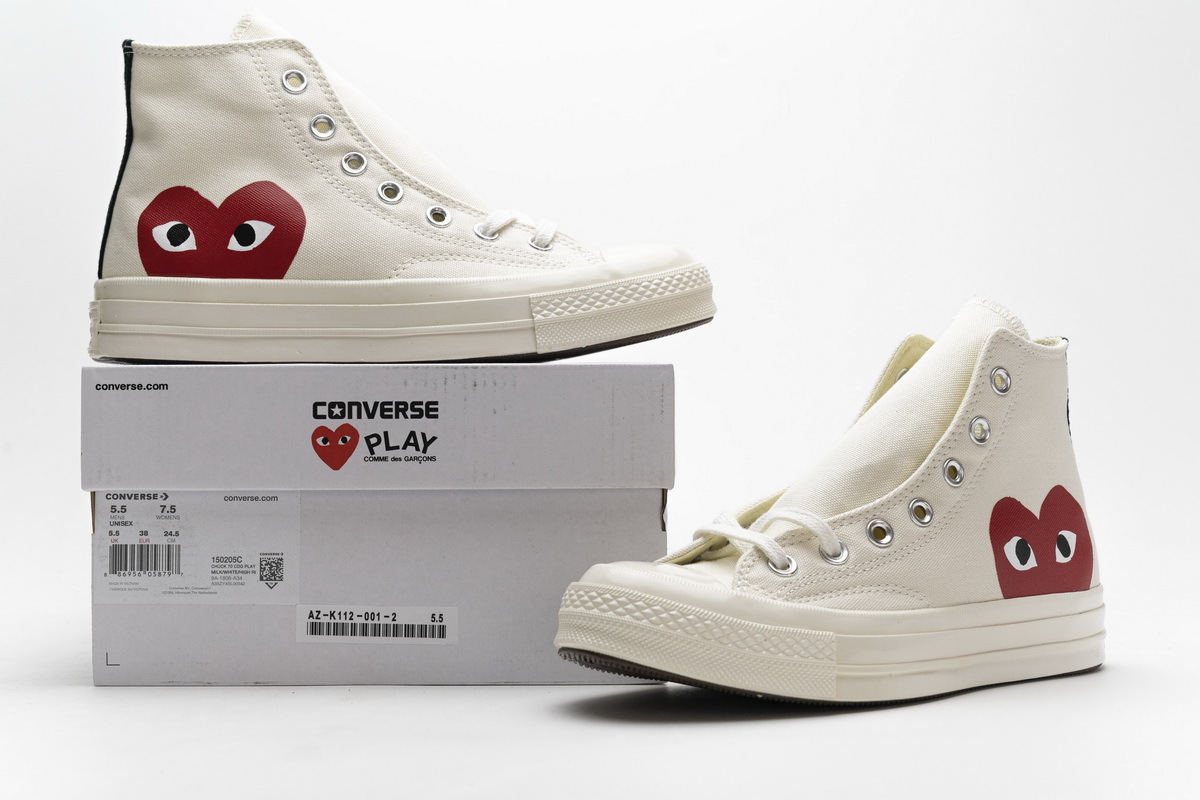      CDG Play x Converse Chuck Taylor All Star 70 High Top