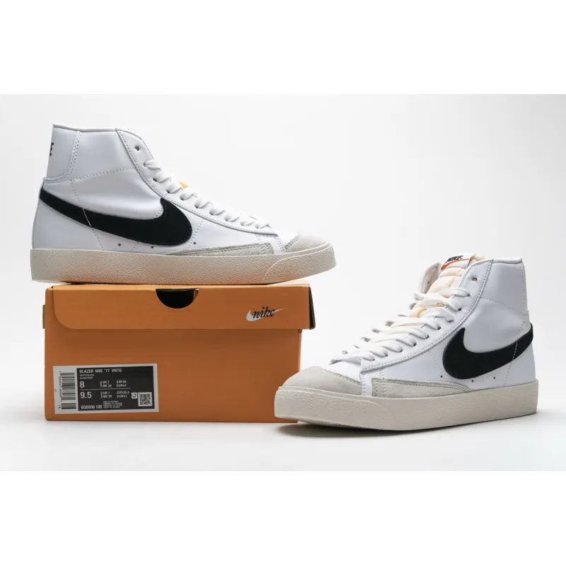 Pkgod  Nike Blazer Mid &#39;77 Black White