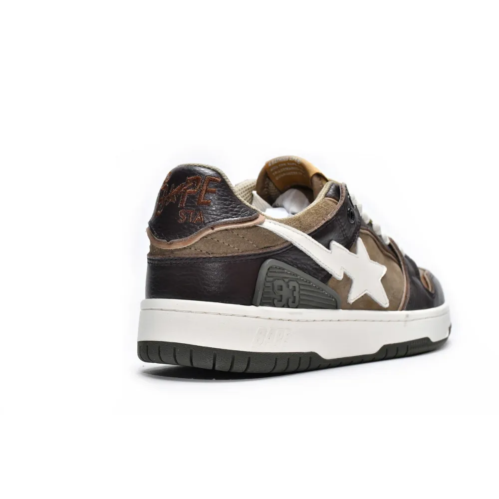 Pkgod A Bathing Ape Bape SK8 Sta Brown Ivory