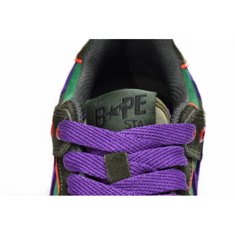 Pkgod A Bathing Ape Bape SK8 Sta Dark Purple Green