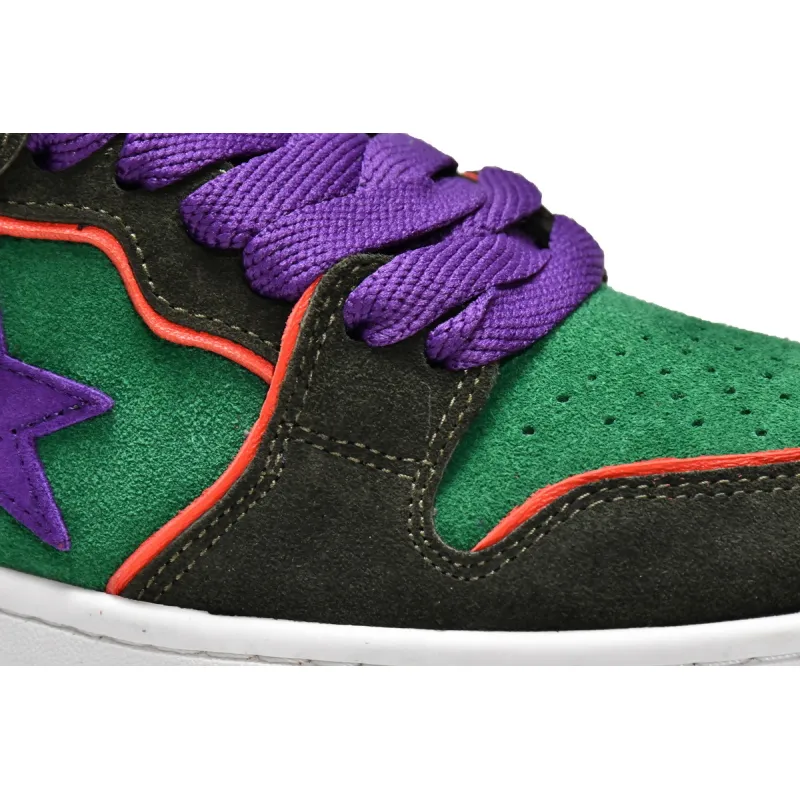 Pkgod A Bathing Ape Bape SK8 Sta Dark Purple Green