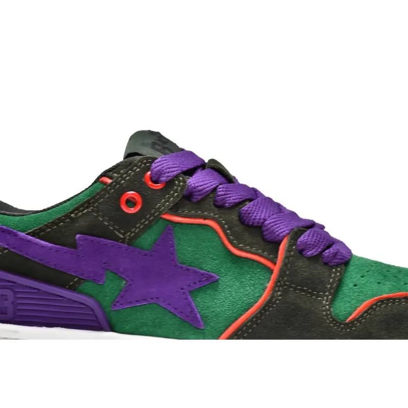 Pkgod A Bathing Ape Bape SK8 Sta Dark Purple Green