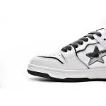 Pkgod A Bathing Ape Bape SK8 Sta White Silver