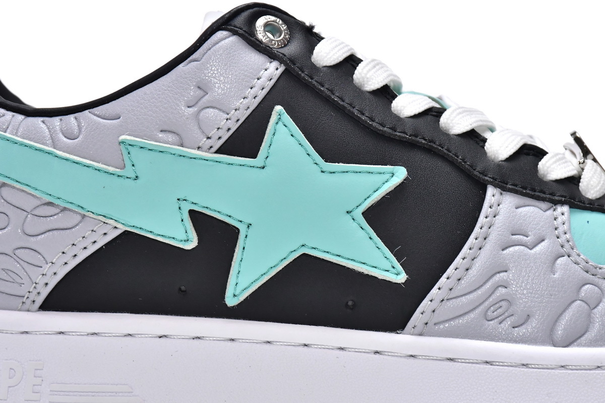 Pkgod A Bathing Ape Bape Sta Low Grey Black
