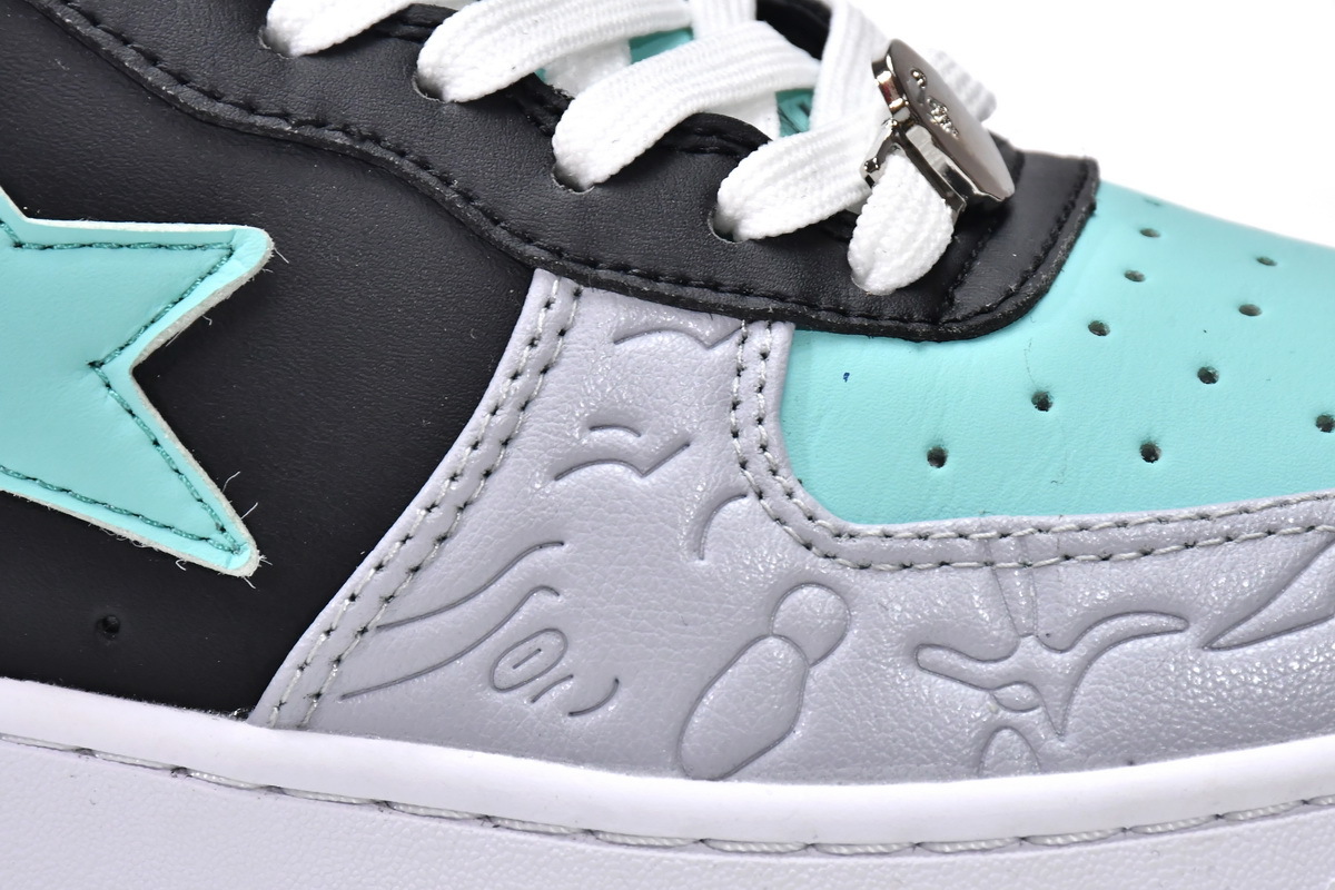 Pkgod A Bathing Ape Bape Sta Low Grey Black