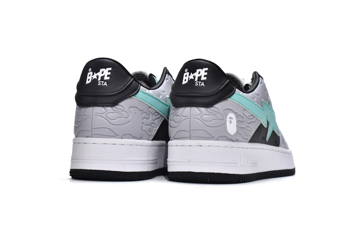 Pkgod A Bathing Ape Bape Sta Low Grey Black