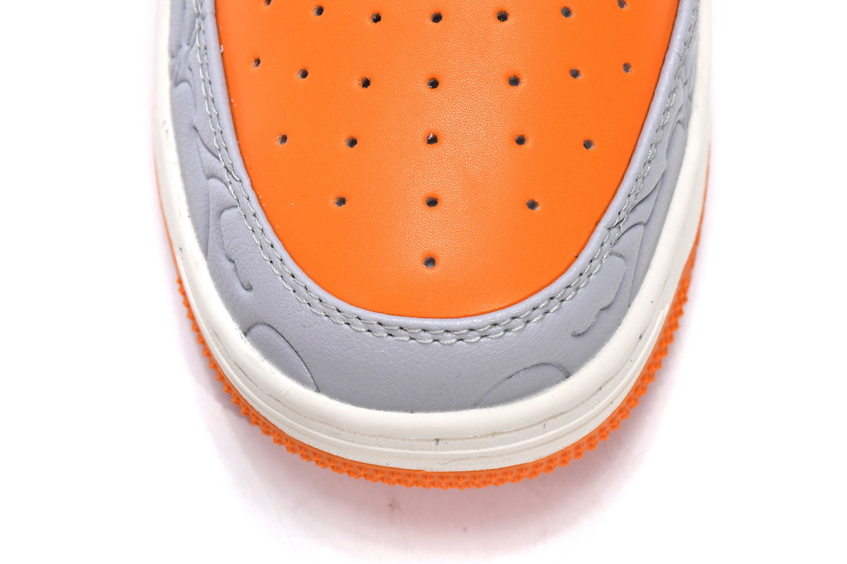 Pkgod A Bathing Ape Bape Sta Low Grey Orange