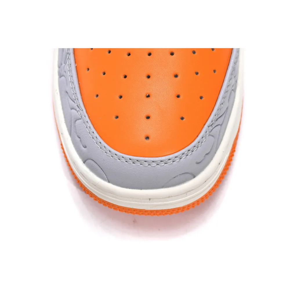 Zafa Wear A Bathing Ape Bape Sta Low Grey Orange